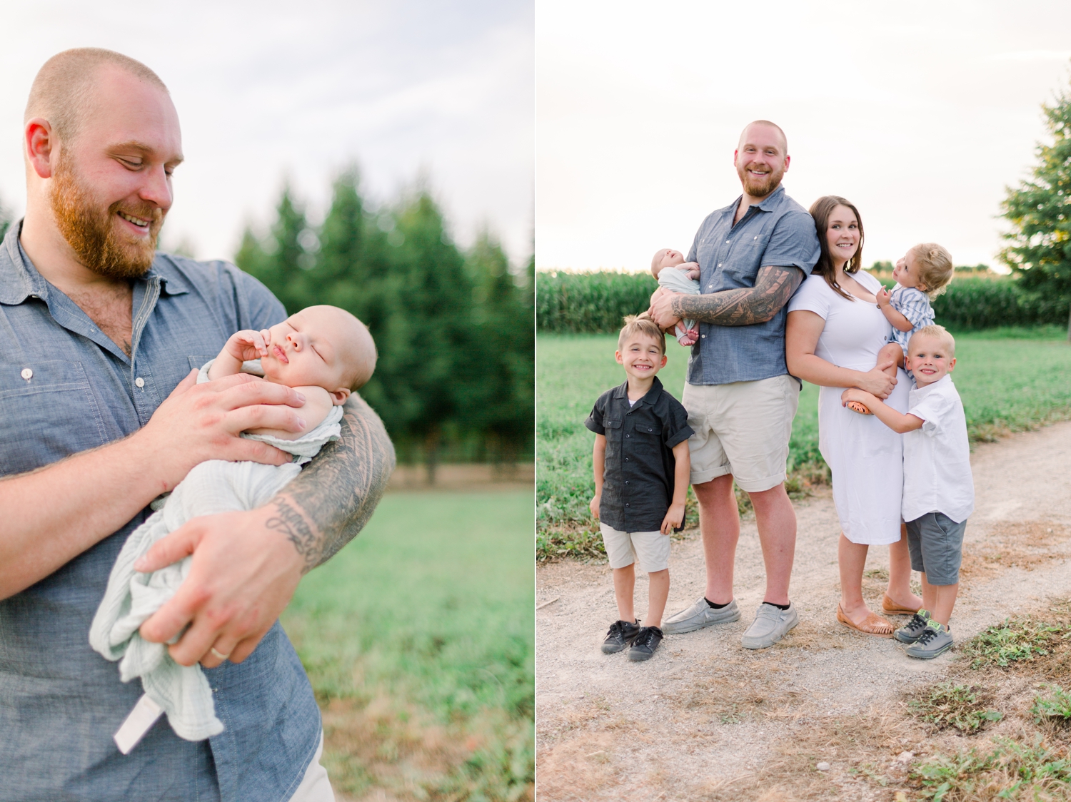 Newborn Session at Pittsfield Park with The Helgesons, Green Bay newborn photographers