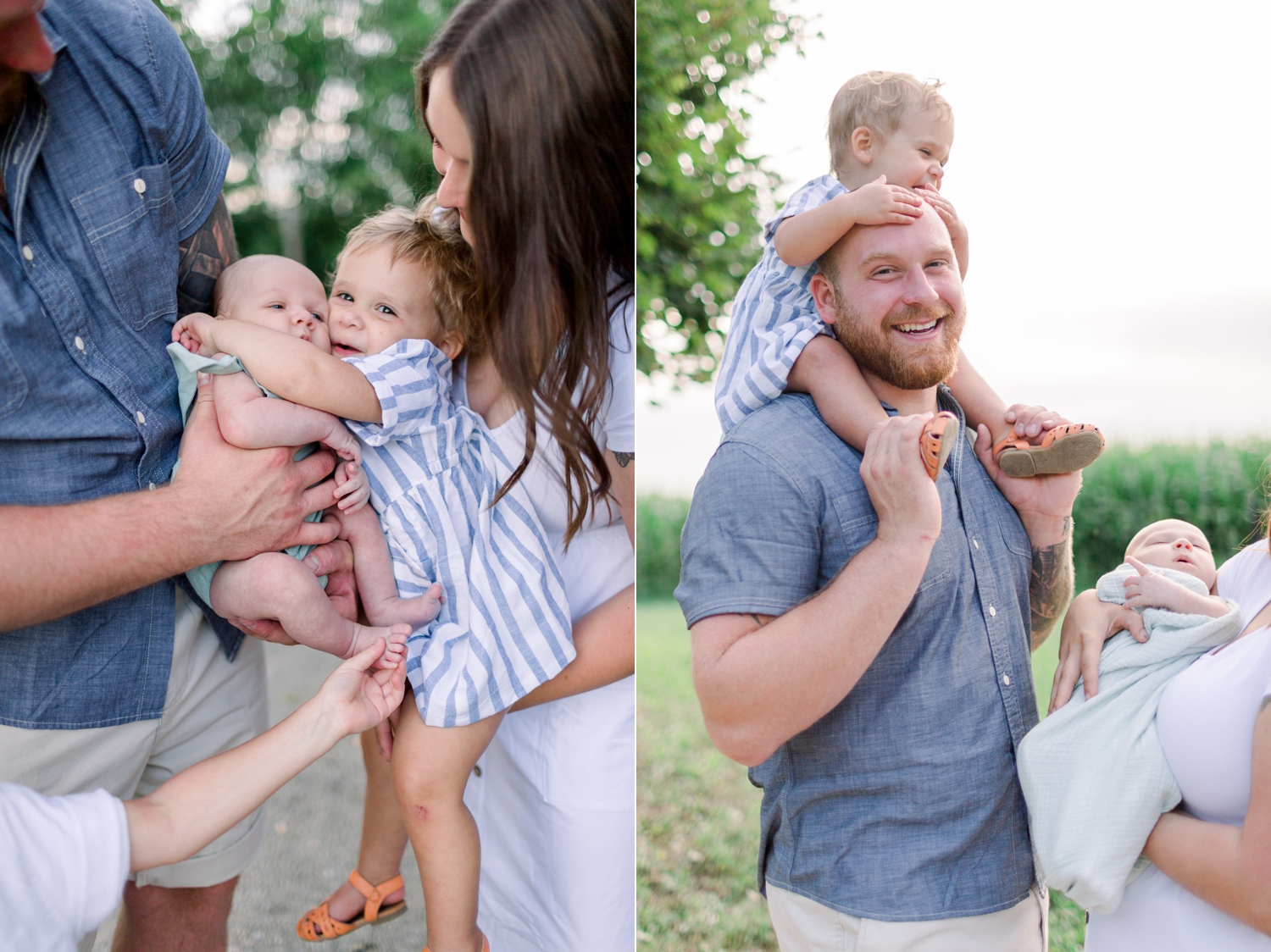 Newborn Session at Pittsfield Park with The Helgesons, Green Bay newborn photographers