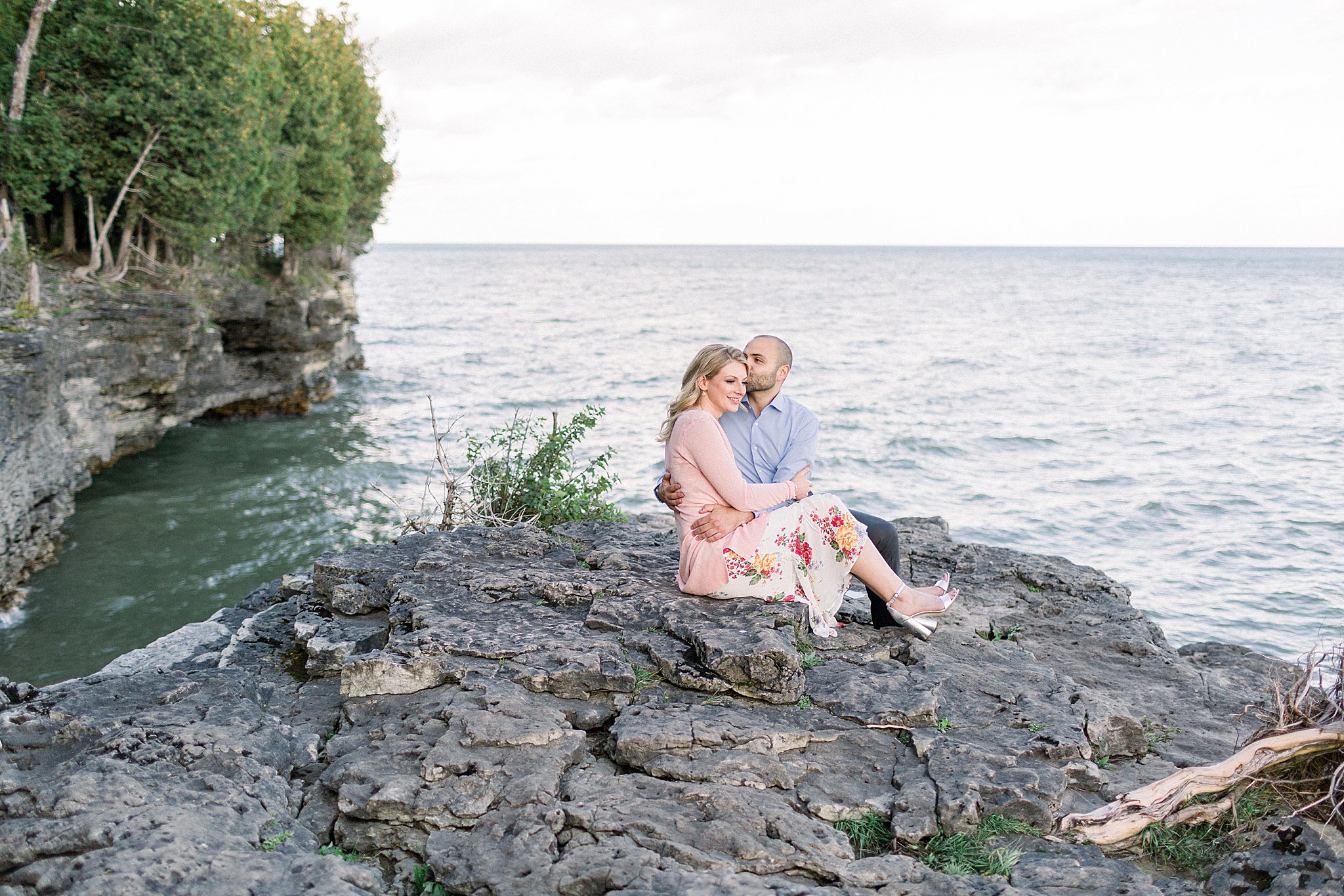 Cave Point Engagement Session