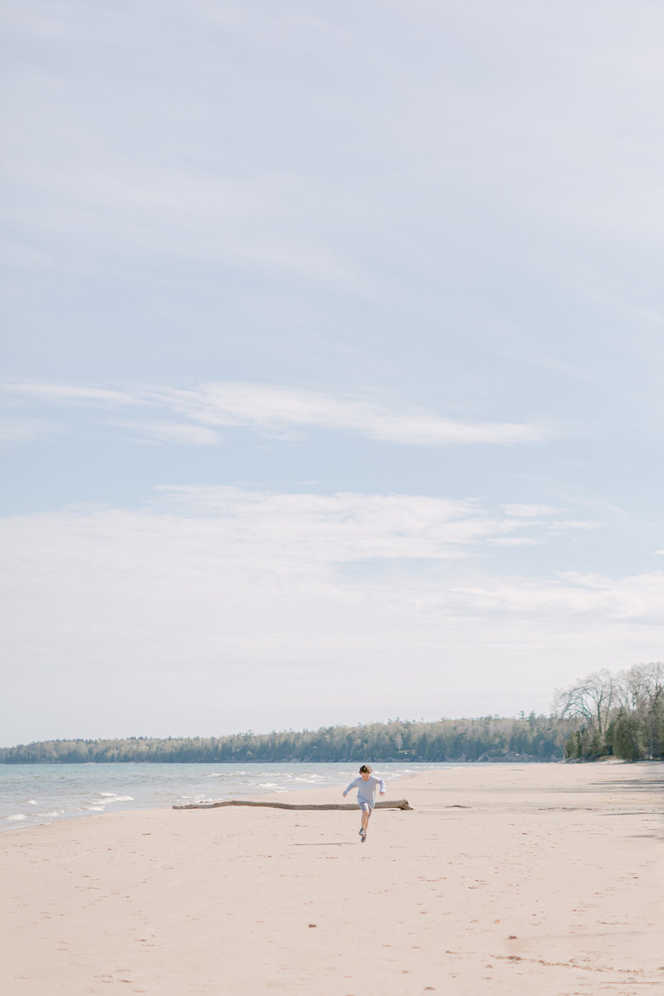 Family Photo Session Locations in Door County, featured here is Lake Side Park in Jacksonport
